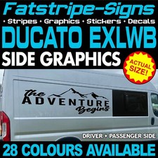to fit FIAT DUCATO L4 EXLWB MOUNTAINS STICKERS GRAPHICS DECALS VAN MOTORHOME