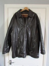 Vintage Timberland Genuine dark Brown Leather Weather Jacket Lining Cotton XL