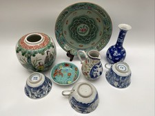 Chinese Porcelain Job Lot Antique Chinese Etc All Slightly A/F