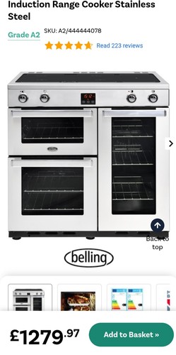 Belling cookcentre 90ei 90cm - 90ei,
