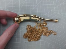 Royal Navy Brass Bosun's Whistle  with Chain