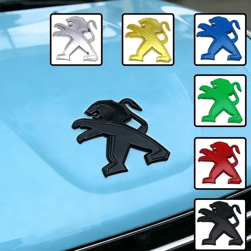 Peugeot car front - emblem, metal