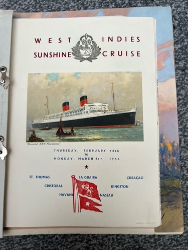 Cunard mauretania west indies - cunard,
