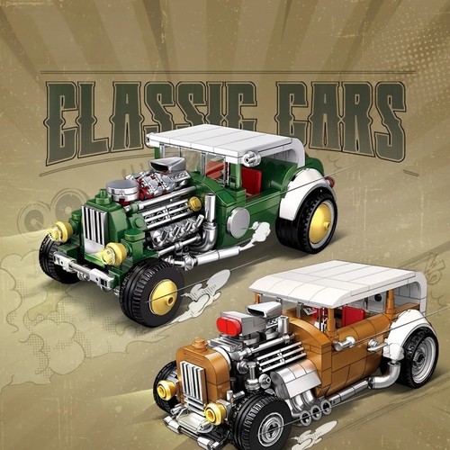 Retro vintage car building - retro,