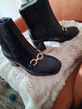 Black Ankle Boots From Evans  Size 5