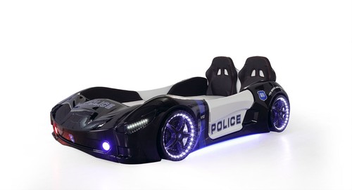 Children police car bed - police,
