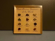 Semi-Precious Gemstones of the World, Specimen Collection, Vintage.