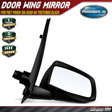 Manual Door Wing Mirror Drivers Side for Fiat Panda 169 03-09 Textured Black 