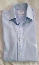 Mens blue fitted long sleeve