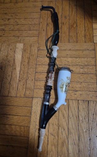 Vintage hunter pipe with - with, print