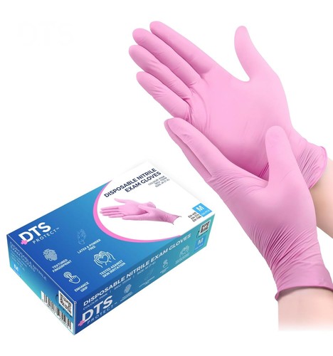 100 pink nitrile - 100, latex