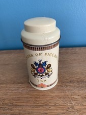 Vintage Jacksons Of Piccadilly Miniature Tea Tin Caddy