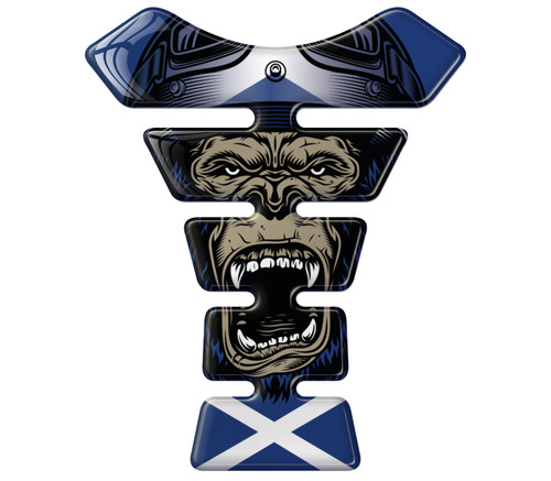 Biker gorilla scotland flag - gorilla,