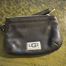 Ugg Australia Genuine Black Leather Purse Wallet