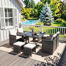 Seater cube rattan garden - 8,