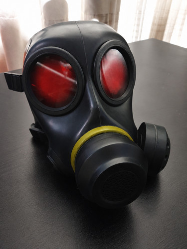 Hunk fm12 gas mask red - fm12, lenses