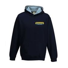 Kids /Childs New Holland Tractor Contrast Hoodie- Embroidered - 3-4  - 12-13 yrs
