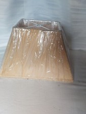 Thomas Blakemore Lampshade gold crinkle pleated rectangle ( lot 119)