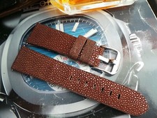 deBeer Paris Genuine Stingray Leather Gents Watch Strap 24mm