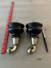 Large Brass Castors X 2 With