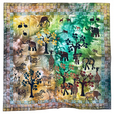 African batik wall hanging - wall,