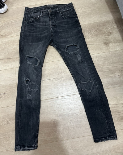 Zara man distressed ripped - distressed,