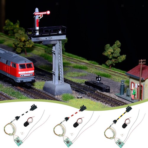 Model railroad train signal - train, n
