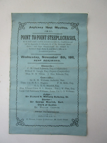 1911 anglesey hunt meeting - 1911,