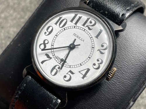 Soviet vintage watch pobeda - vintage,