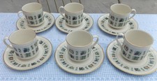 Royal Doulton Tapestry Tea Cups & Saucers Set of 6      £24.99(Free Post UK)