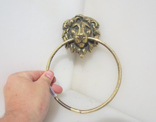 Vintage brass towel holder - vintage,