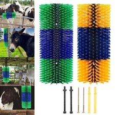 Livestock Scratch Brush Anti-itch Scratcher Post Wall Mount Fix Cattle Cow Horse