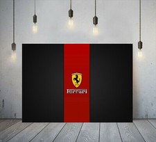 FERRARI FLAG SPORTS CAR LOGO