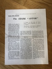 The ITOM "Astor" Road Test Reprint 1955 (107)