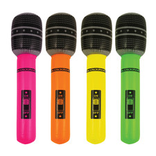 4x Inflatable Microphone Set