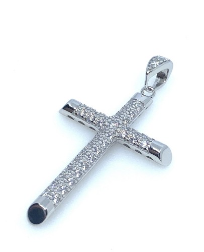 Silver cross - silver,