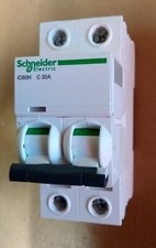 Schneider iC60H Double Pole MCB  20A Type C 10K  2 pole