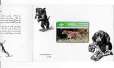 BT General 299 Dog, German Short Haired Pointer, Mint Phonecard in Brochure