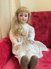 Large Antique German Bisque Simon Halbig 1078 - Size 14 Jointed Child Doll 