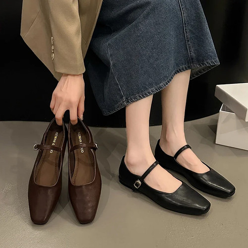 Mary jane single shoes thick - mary,