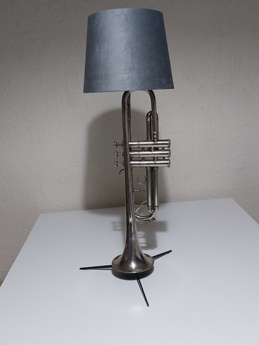 Upcycled trumpet lamp with - lamp,