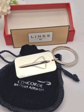 Sterling Silver Concorde Keyring, Links of London, British Airways, New