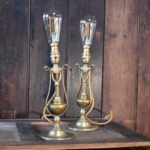 Antique heavy brass ships - heavy,