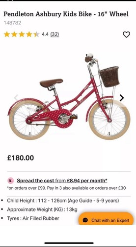 Pendleton ashbury kids bike - ashbury,