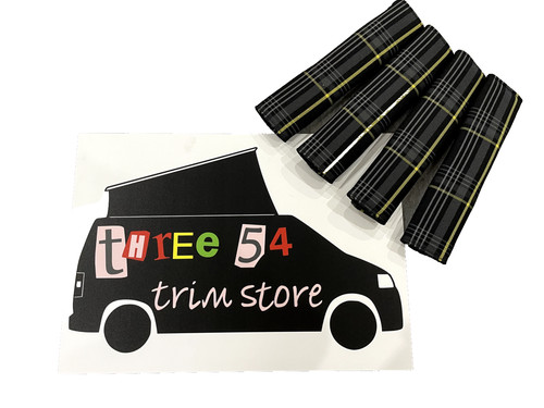 Yellow gti tartan seat belt - gti,