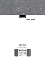 Rotel RSX-1067 Receiver Owners