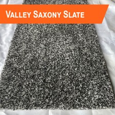 Bleach Cleanable Soft Saxony SLATE Grey Carpet Hessian Back FAST FREE DELIVERY