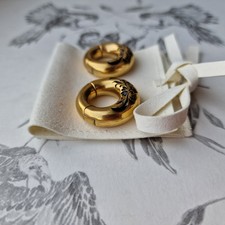6mm gold flower ear hanger - 2g,