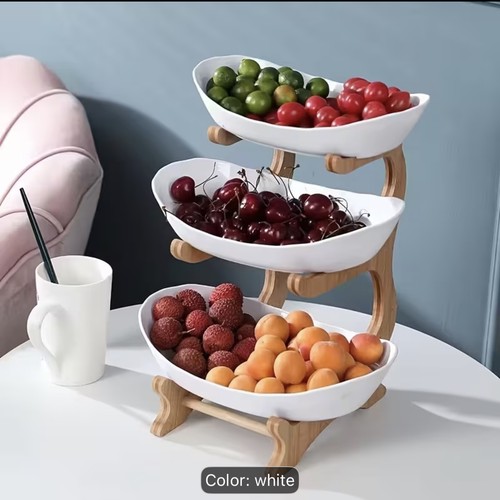 Wooden pukamam tier fruit - 3-tier,