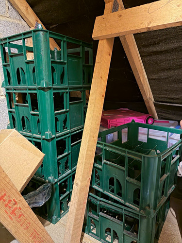 Green stackable plastic - green,